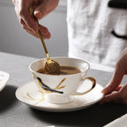 British Bone China Magpie Modern Tea Set