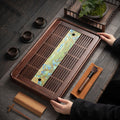 山河实木茶盘