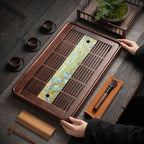 山河实木茶盘