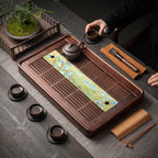 山河实木茶盘