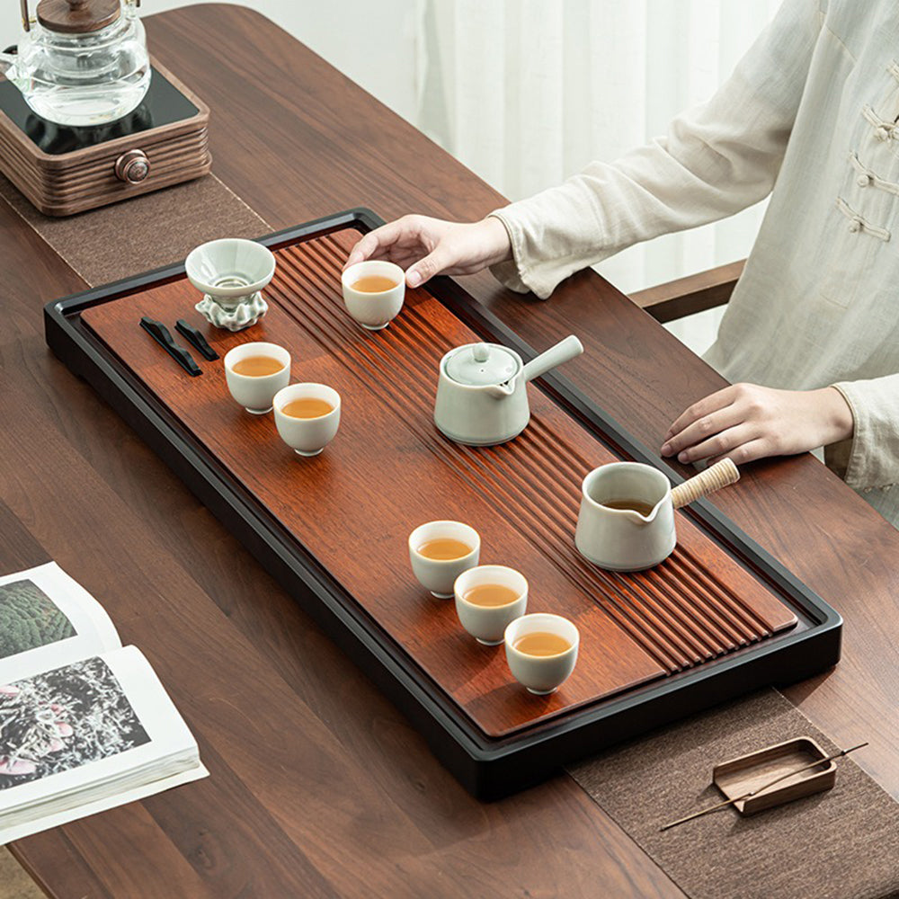 重竹山水茶盘