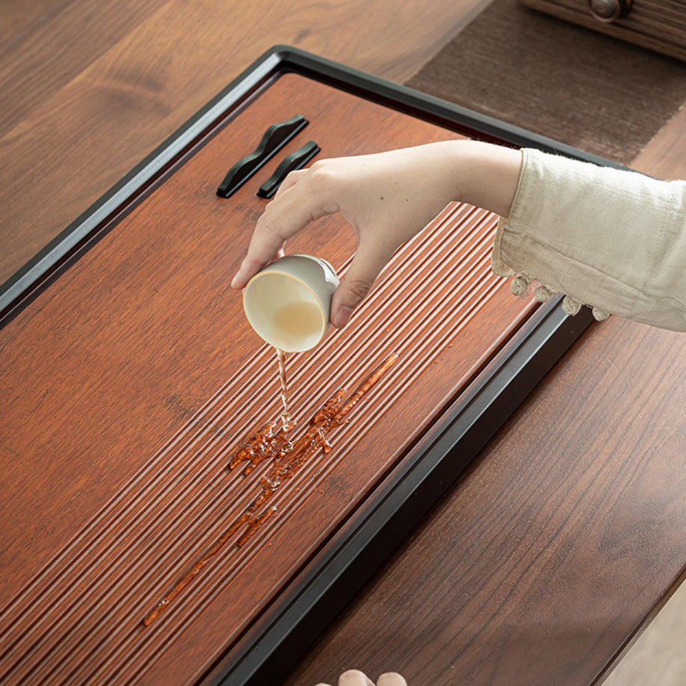 重竹山水茶盘