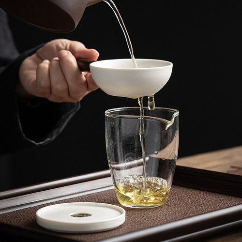 陶瓷茶漏带杯垫