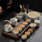 青花汝窑功夫茶具套装
