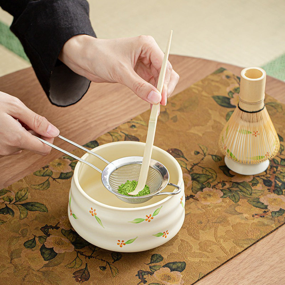 Japanese Floral Matcha Green Tea Set