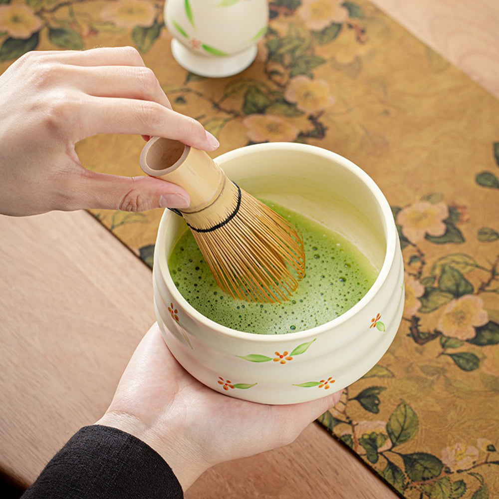 Japanese Floral Matcha Green Tea Set