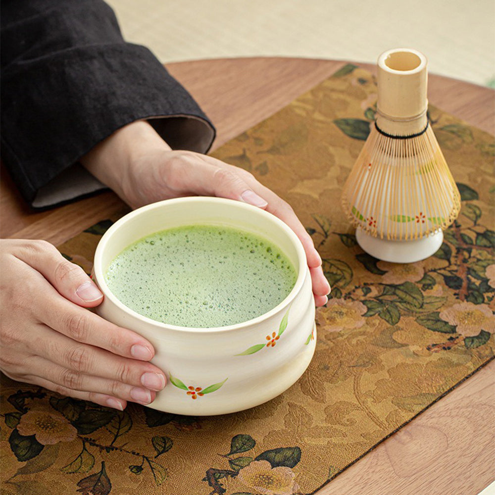 Japanese Floral Matcha Green Tea Set