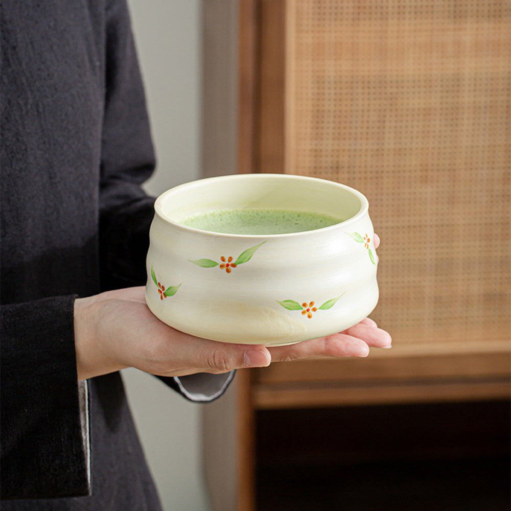 Japanese Floral Matcha Green Tea Set