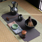 Tenmoku Matcha Green Japanese Tea Set With Travel Bag
