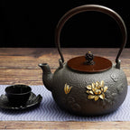 Japanese Lotus Cast Iron Teapot