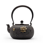 Japanese Lotus Cast Iron Teapot