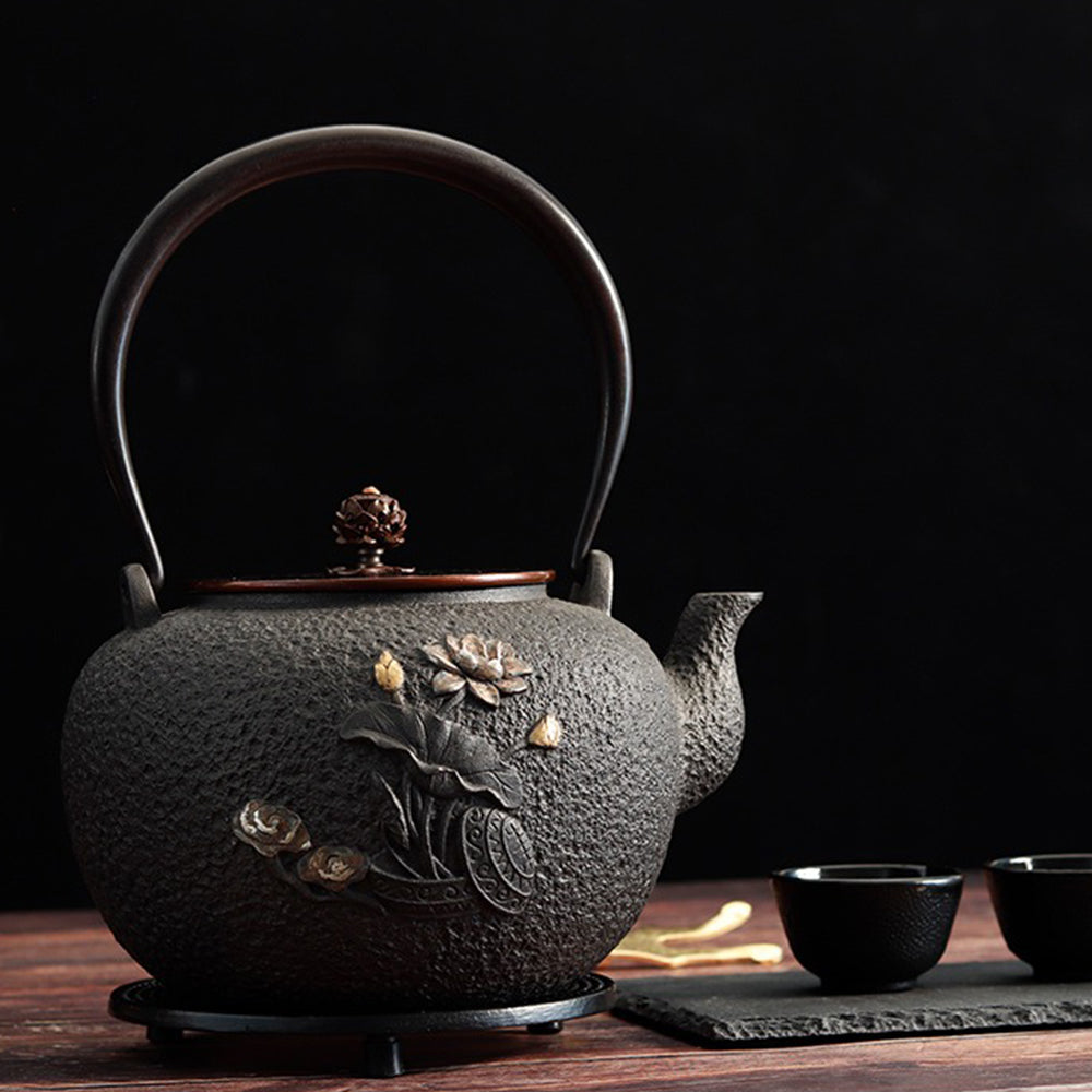 Japanese Dragonfly Cast Iron Teapot