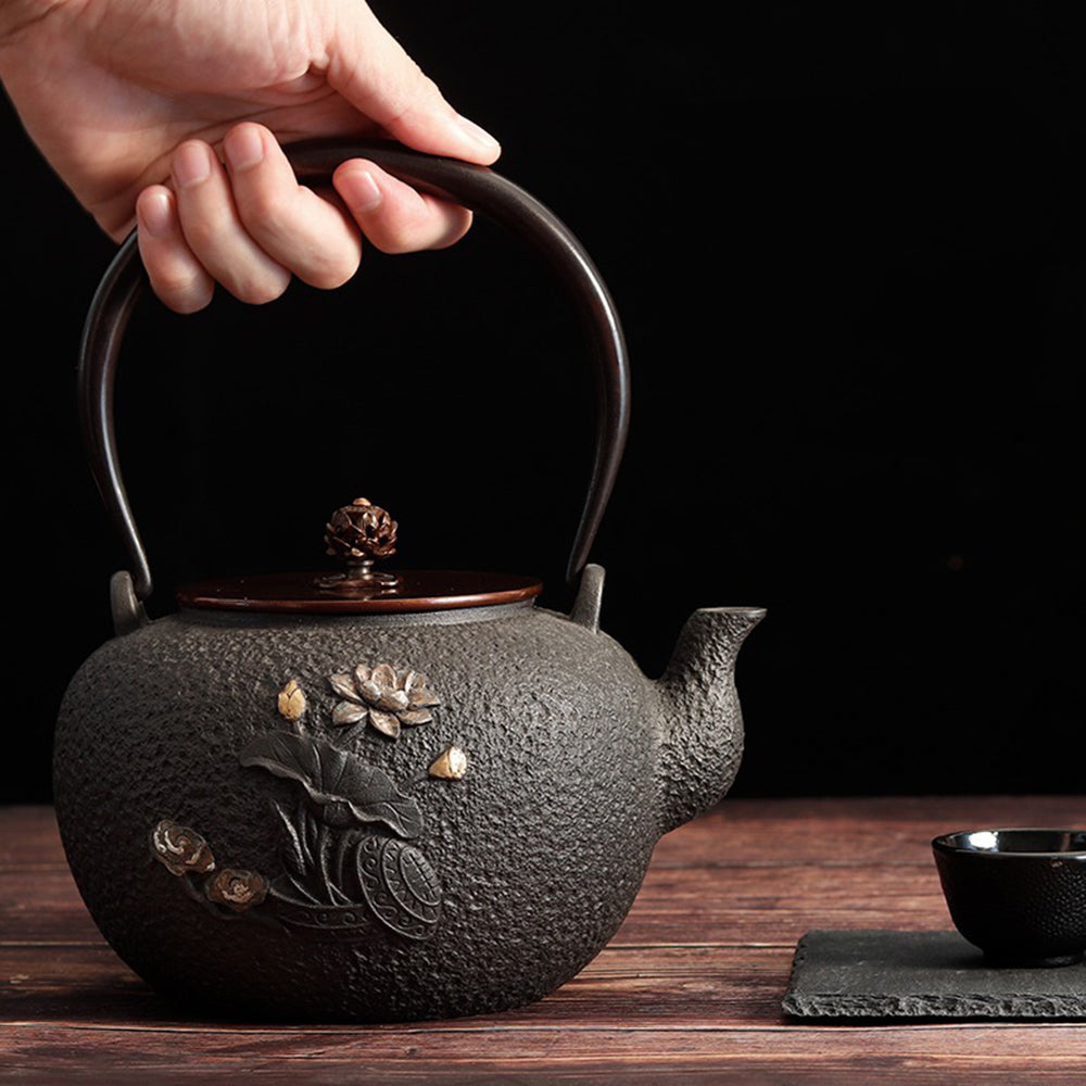 Japanese Dragonfly Cast Iron Teapot