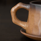 Japanese Mino-yaki Mug With Saucer