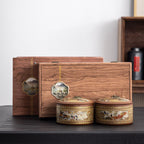 Riverside Scene at Qingming Festival Tea Caddies Set