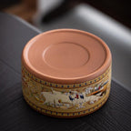 Riverside Scene at Qingming Festival Tea Caddies Set