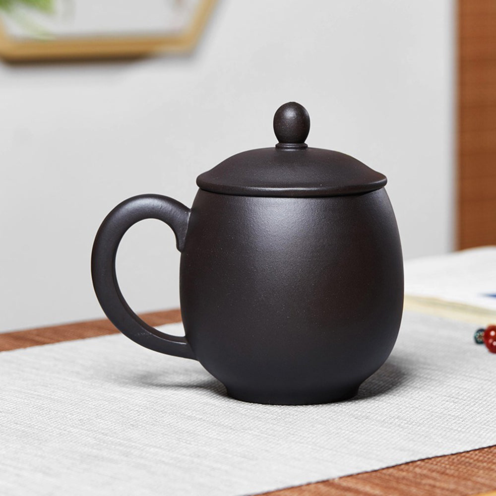紫砂变色牡丹茶杯