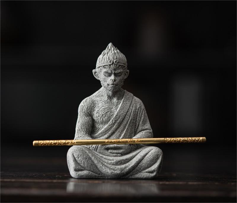 Black Myth Wukong Stone Tea Pet Ornament