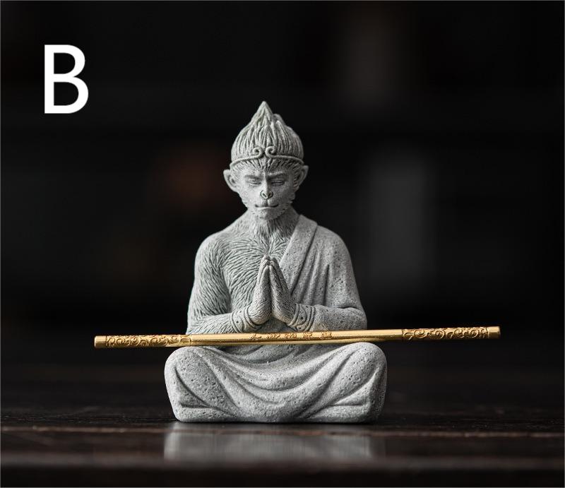 Black Myth Wukong Stone Tea Pet Ornament