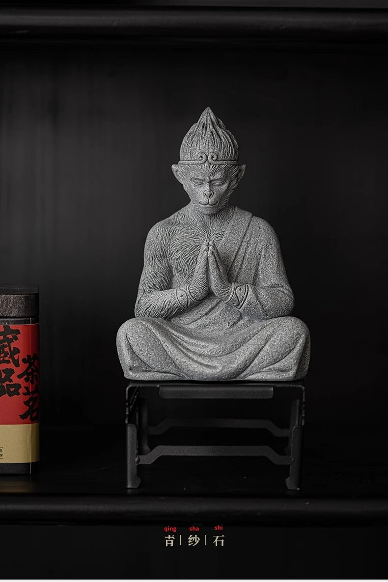 Black Myth Wukong Stone Tea Pet Ornament