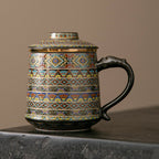 Dunhuang Ceramic Tea Cup With Infuser
