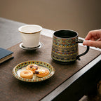 Dunhuang Ceramic Tea Cup With Infuser