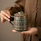 Dunhuang Ceramic Tea Cup With Infuser