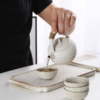 日式白陶侘寂茶具