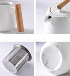 现代北欧风白色茶具套装