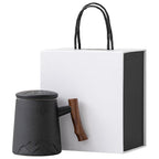 Japanese Mountain Tea Cup With Wooden Handle