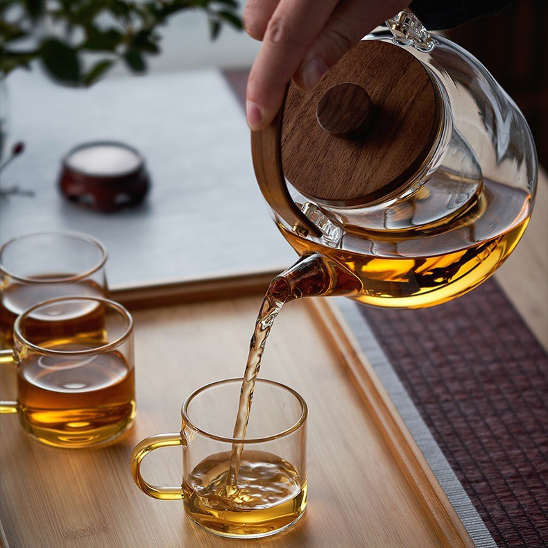 Glass Teapot With Water Steam Infuser