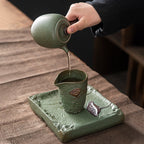 Coarse Pottery Kyusu Lotus Chinese Tea Set