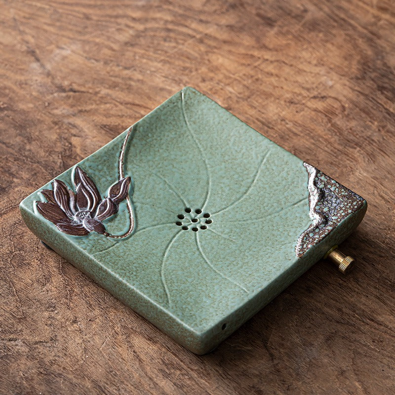 Coarse Pottery Kyusu Lotus Chinese Tea Set