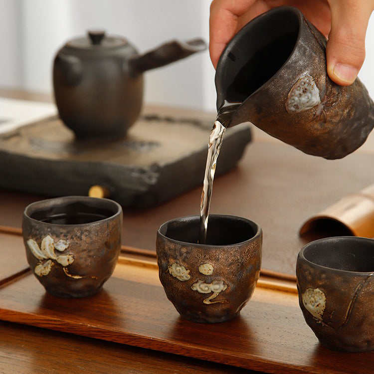 Gold Lotus Seed Kyusu Chinese Tea Set