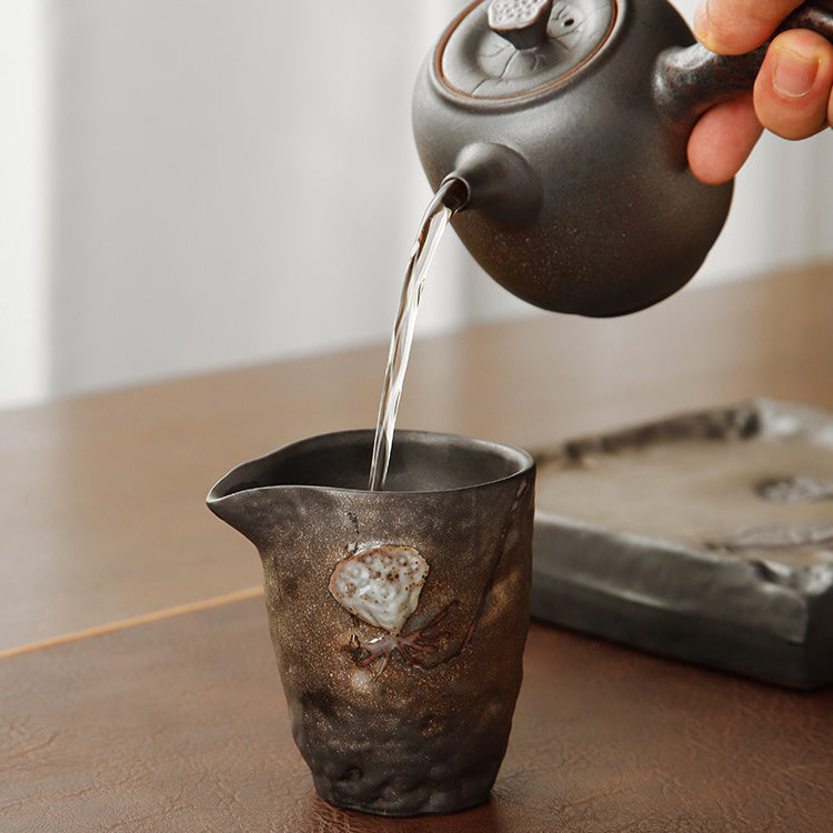 Gold Lotus Seed Kyusu Chinese Tea Set
