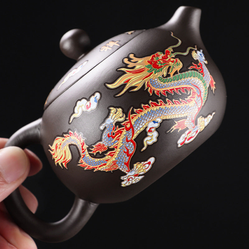 Purple Clay Xi Shi Chinese Teapot – Color-Changing & Whistling (Phoenix Song), 250ml