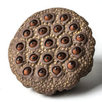 Handmade Purple Clay Lotus Seedpod Tea Pet