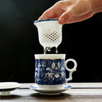 青花瓷中式茶杯