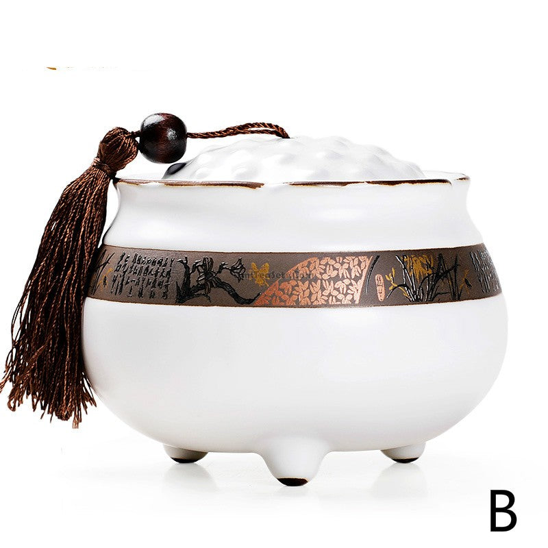 Lotus Shaped Ge Kiln Tea Caddy
