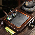 Iron Style Tea Set With Ebony Tea Tray
