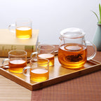 透明简约玻璃茶杯 (6个装)