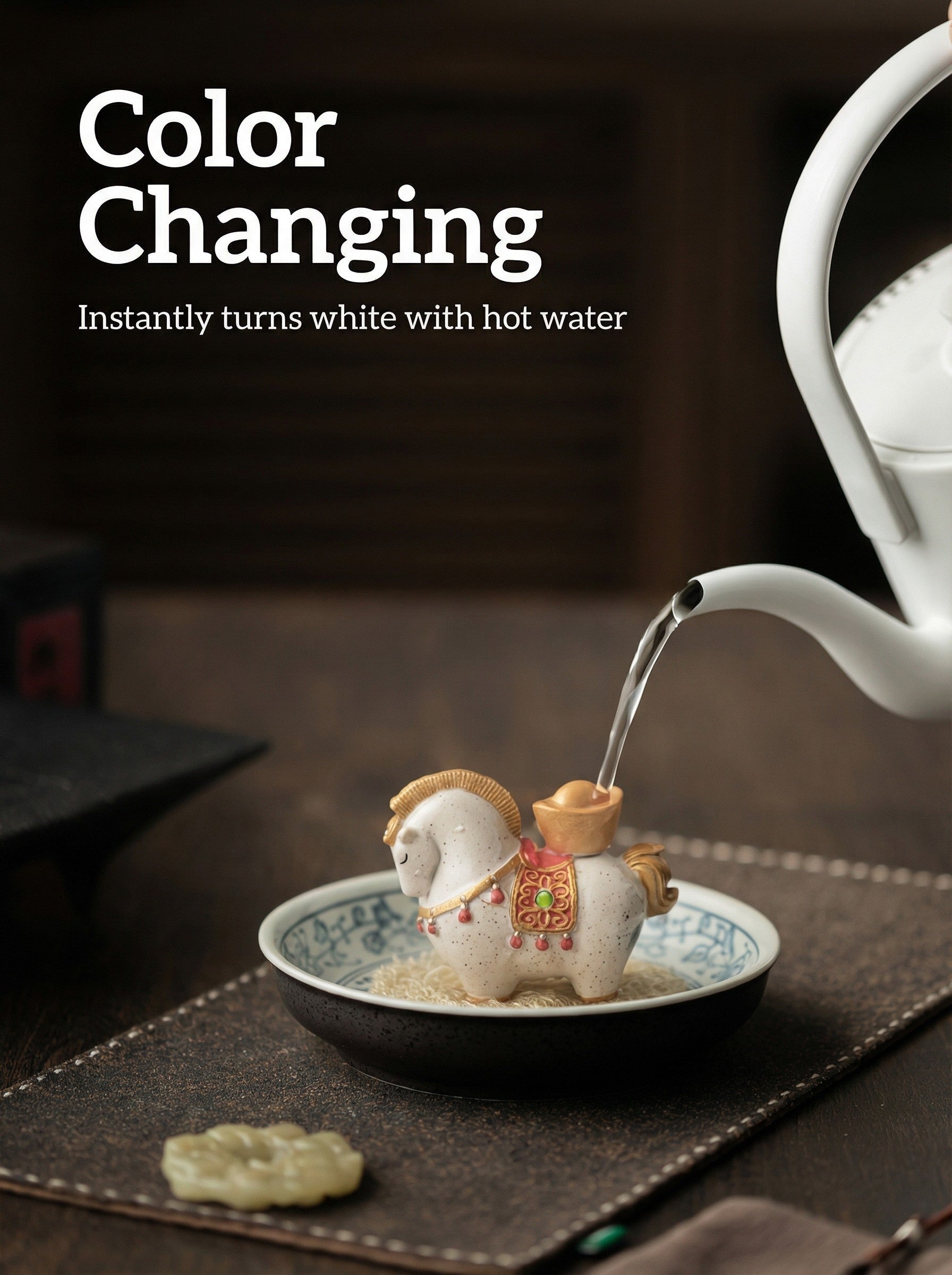 Color-Changing Lucky Horse Tea Pet