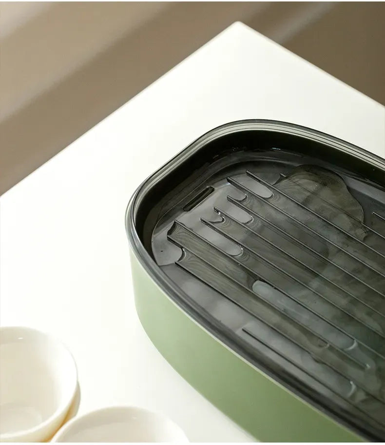 Portable Gongfu Tea Set for Travel – 6 Cups White Porcelain Tea Kit with Storage Case