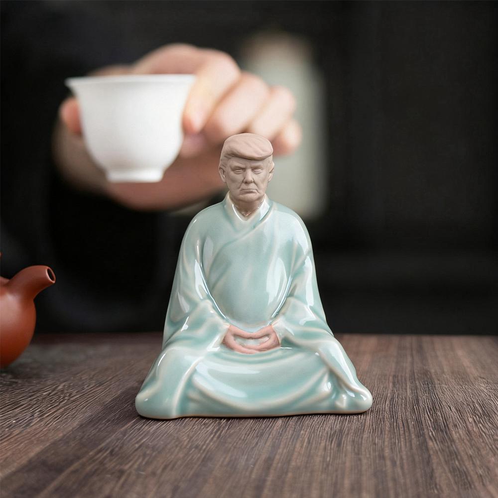 The Boss Tea Pet | Ceramic Power Figure for Tea Table