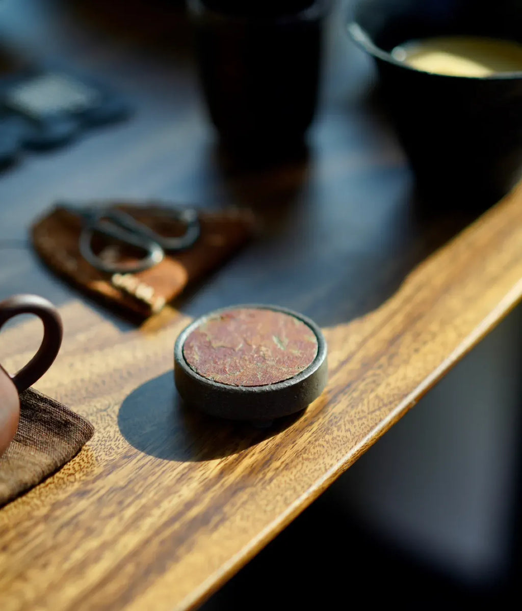 The Heritage Collection: Hand-Forged Copper & Jingdezhen Stoneware Travel Tea Set