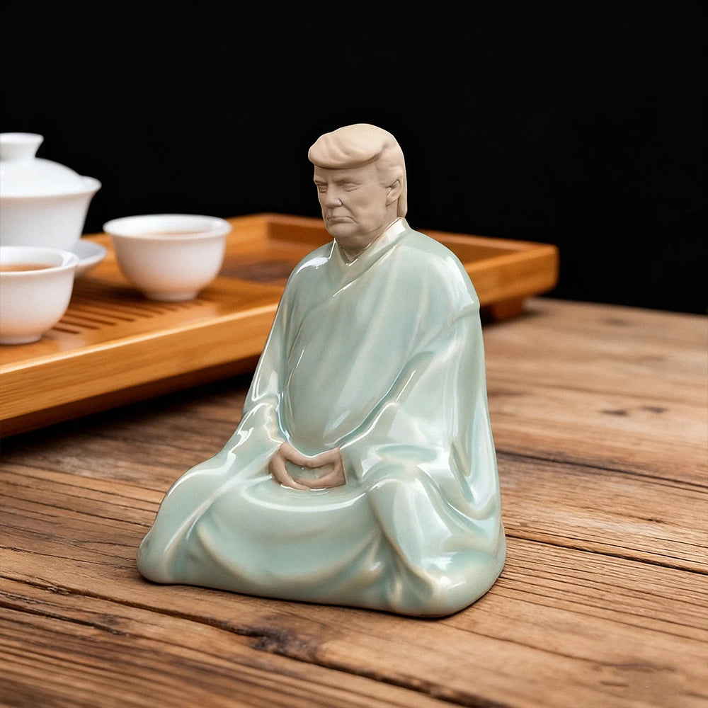 The Boss Tea Pet | Ceramic Power Figure for Tea Table