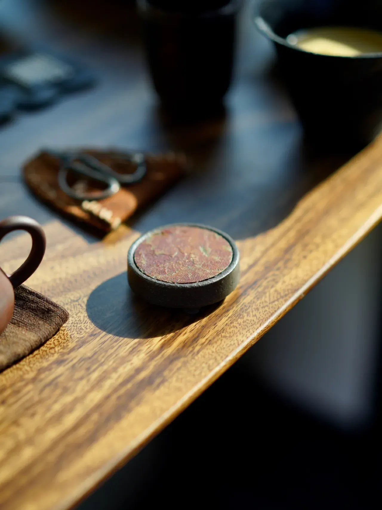 The Heritage Collection: Hand-Forged Copper & Jingdezhen Stoneware Travel Tea Set