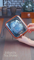 Blue & White Porcelain Travel Gongfu Tea Set