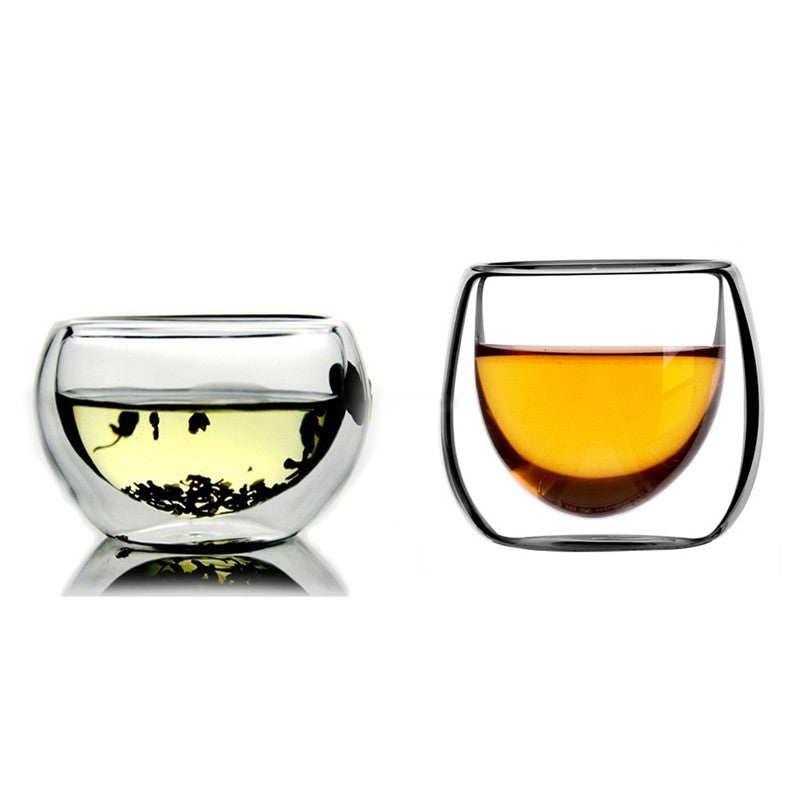 双层玻璃功夫茶杯 (6件套)