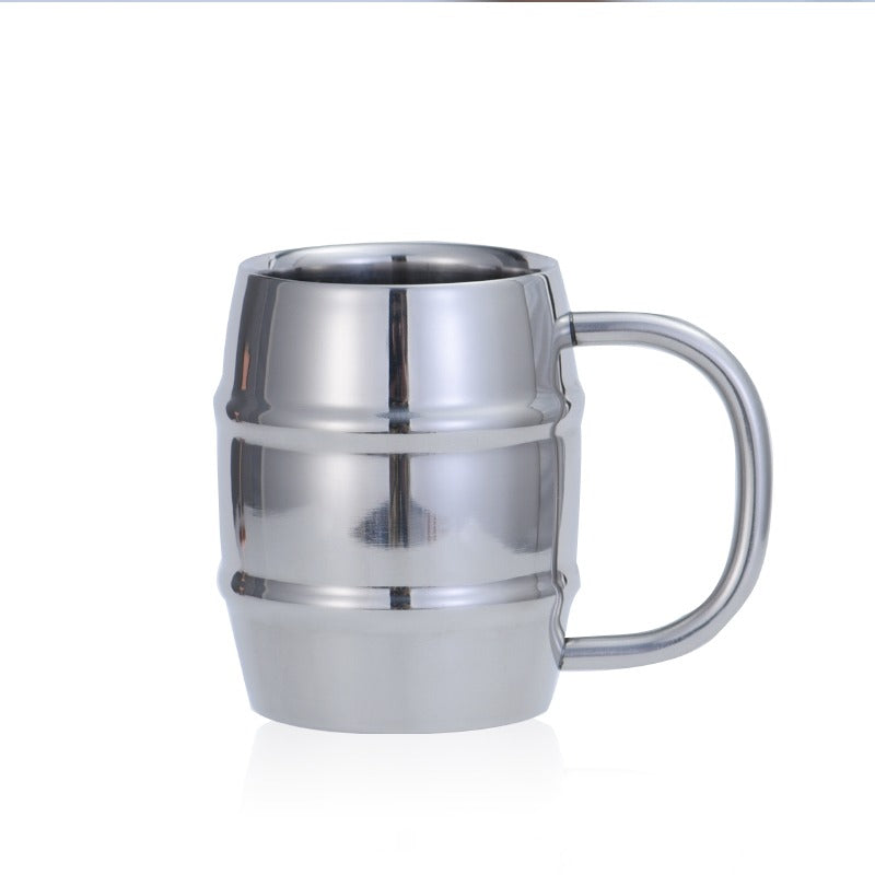 双层不锈钢啤酒杯